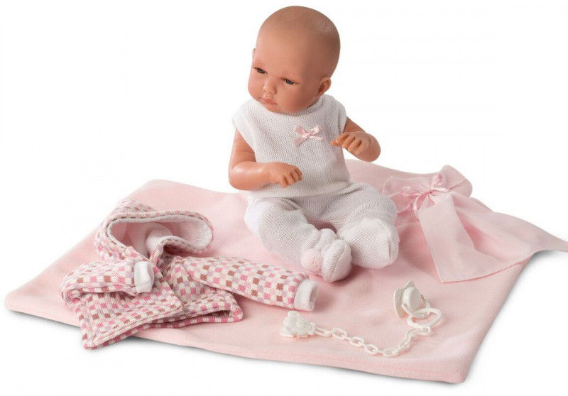 Кукла младенец в розовом, 35 см  